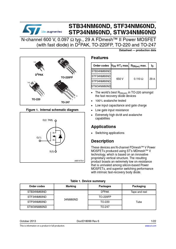 STF34NM60ND