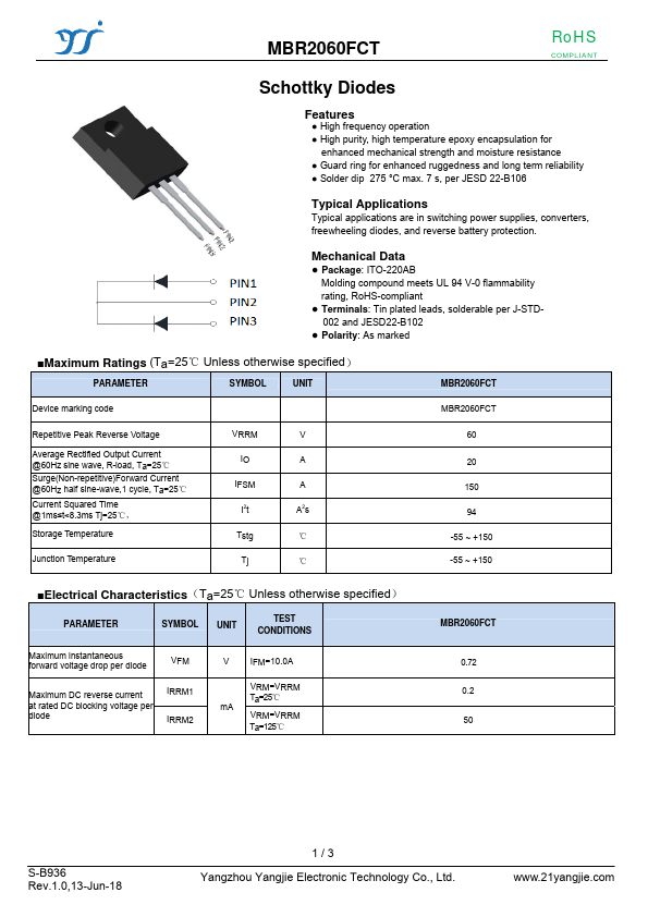 MBR2060FCT