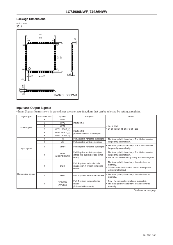 LC74986NWV