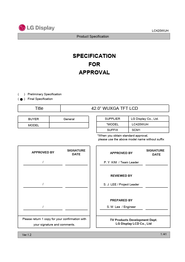 LC420WUH-SCM1