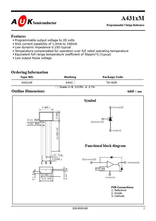 A431BM datasheet page 1 preview