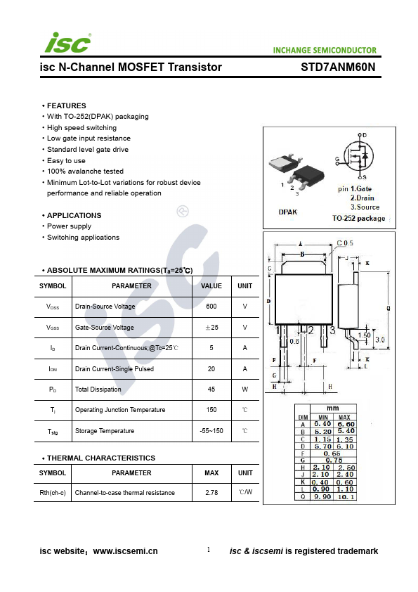 STD7ANM60N