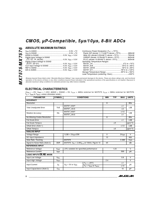 MX7576SQ