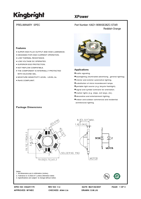 KAD1-9090SE28ZC-STAR