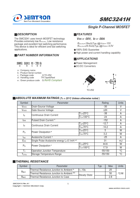 SMC3241H Datasheet Preview