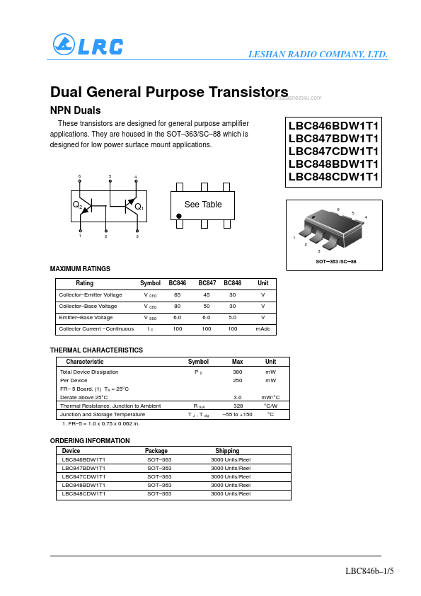 LBC848CDW1T1