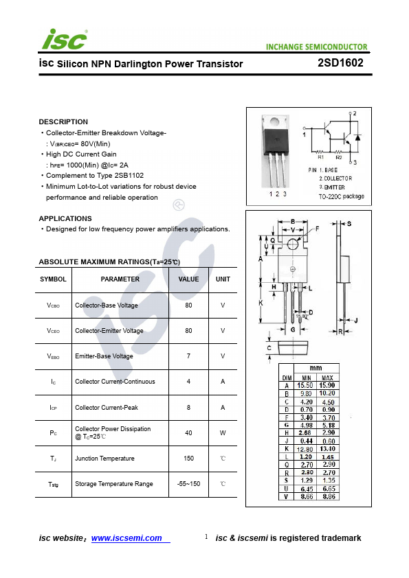 2SD1602