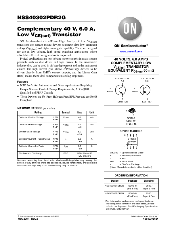 NSS40302PDR2G