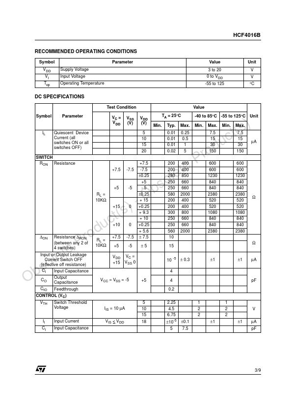 HCF4016B