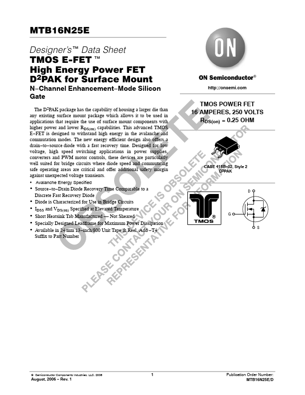 MTB16N25E