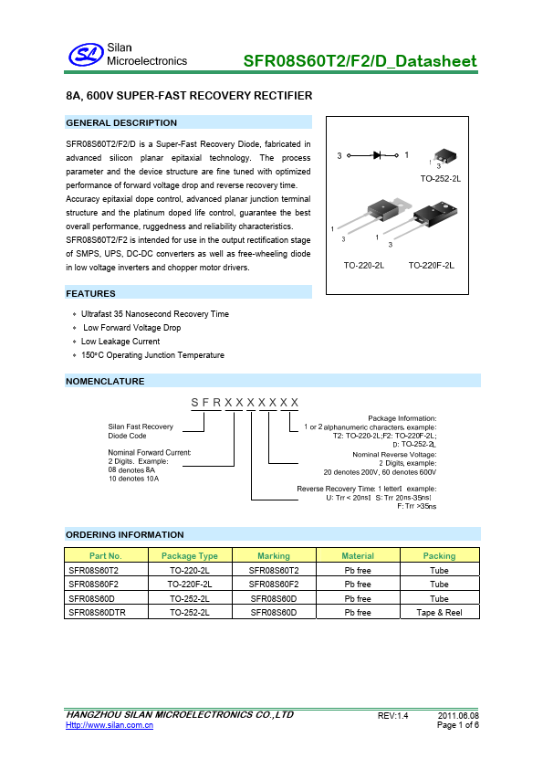 SFR08S60F2