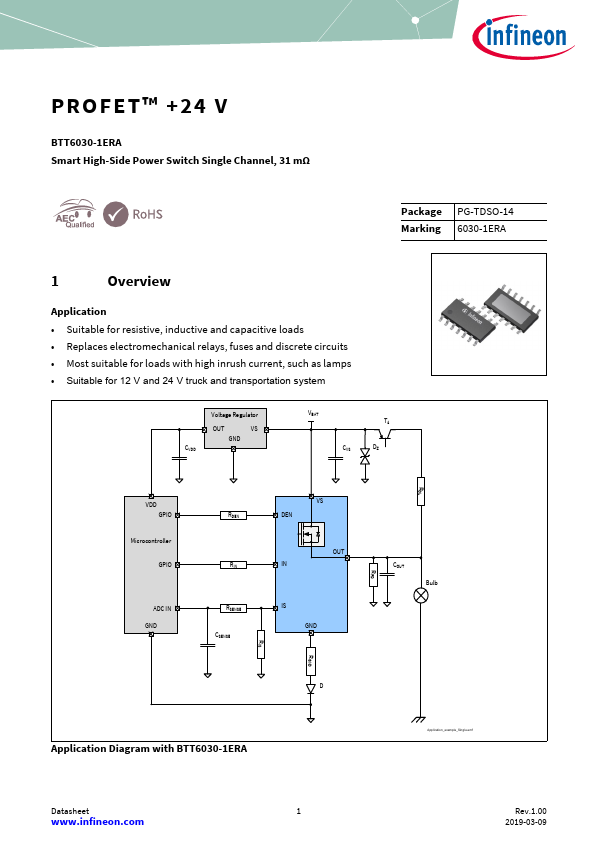 BTT6030-1ERA Datasheet Preview