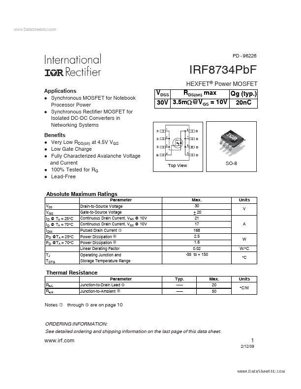 IRF8734PBF