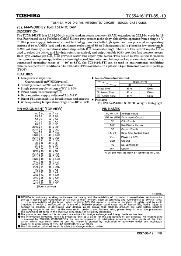 TC554161FTI-85