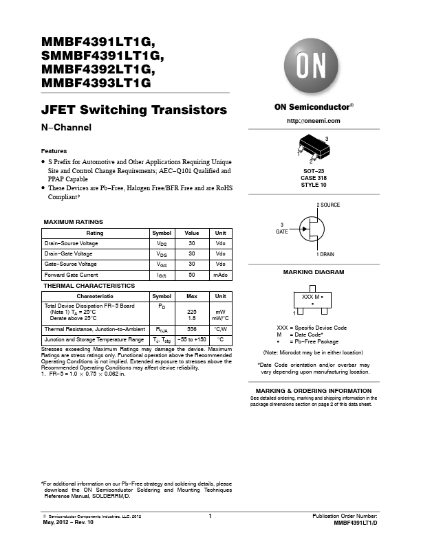 MMBF4391LT1G