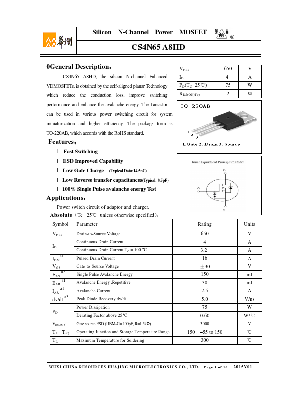 CS4N65A8HD