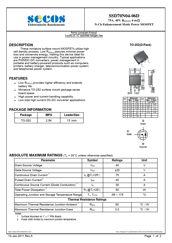 SSD70N04-06D