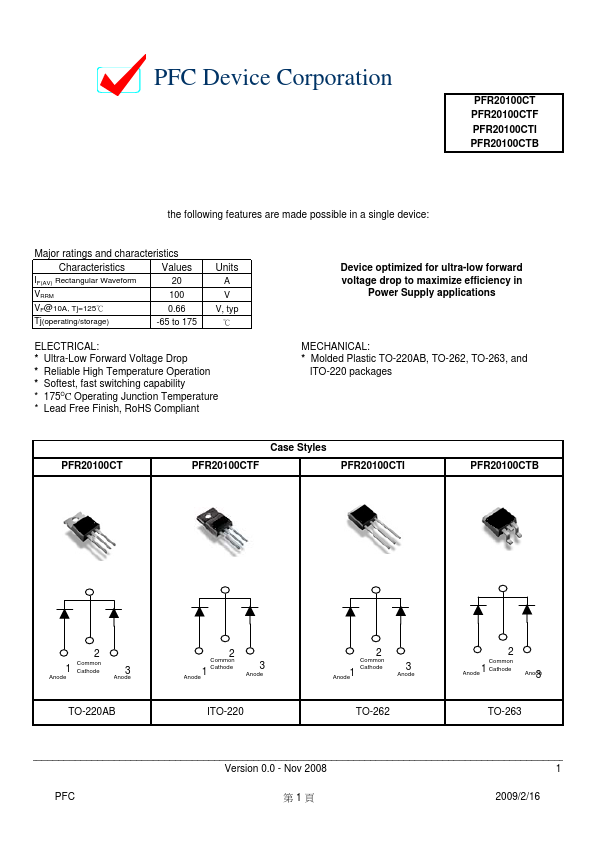 PFR20100CTB