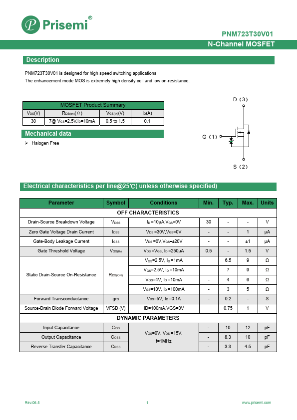 PNM723T30V01 Datasheet Preview