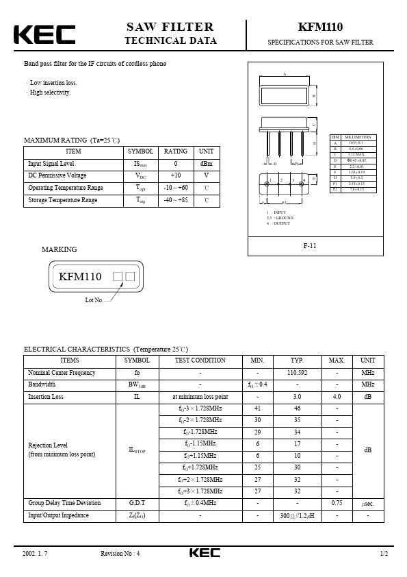 KFM110