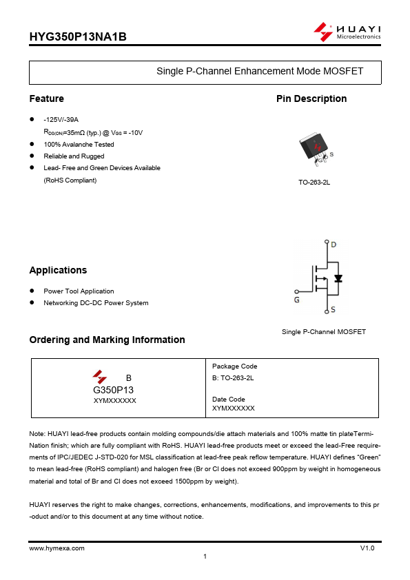 HYG350P13NA1B Datasheet Preview