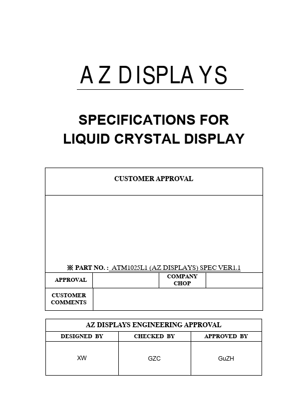 ATM1025L1 Datasheet Preview