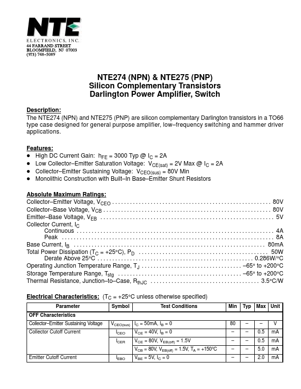 NTE275