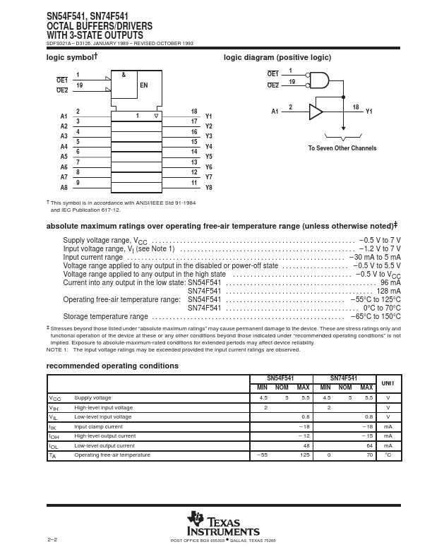 SN74F541