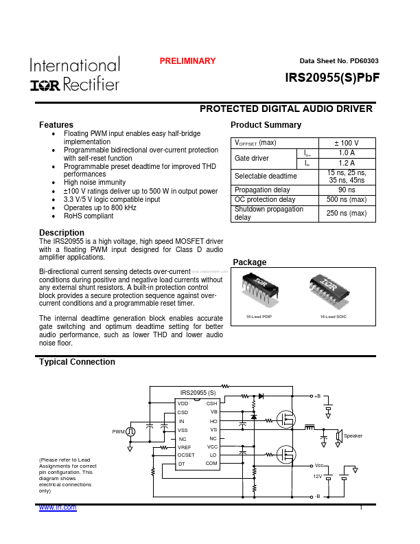 IRS20955PBF