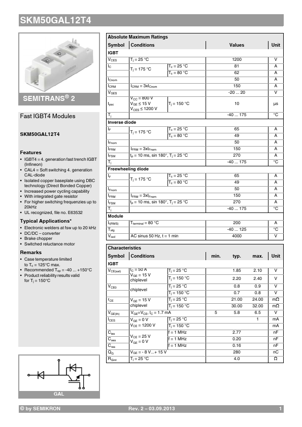 SKM50GAL12T4