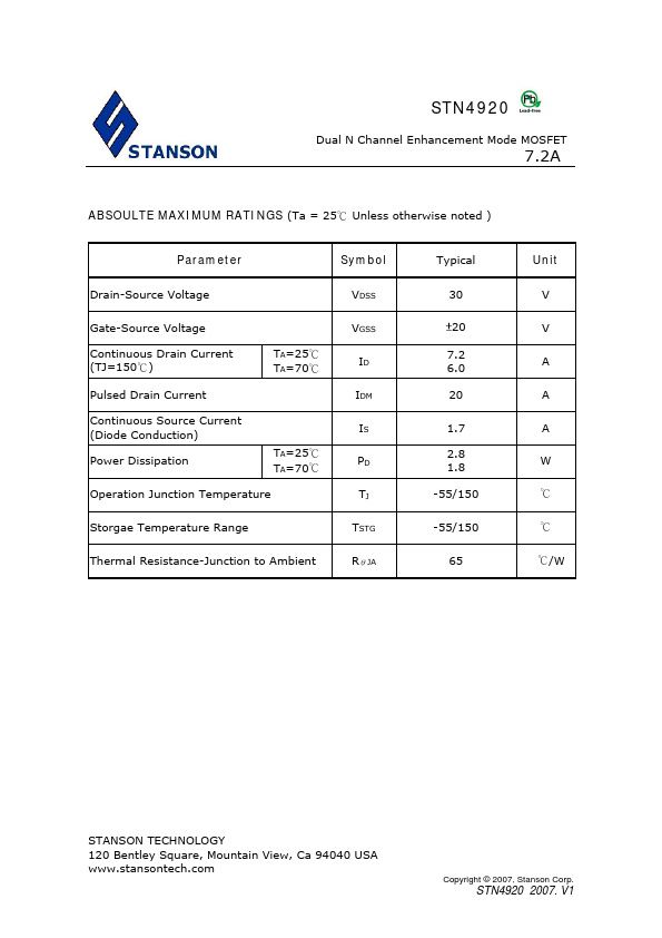 STN4920S8TG