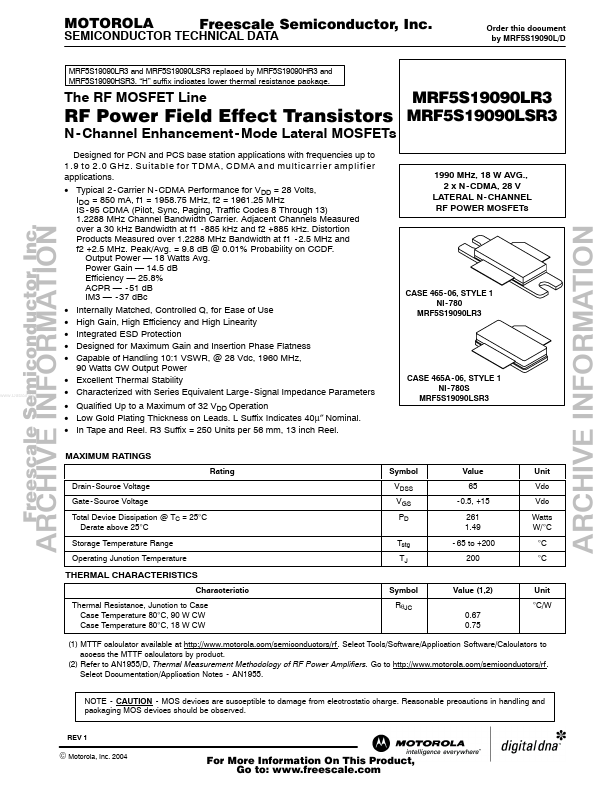 MRF5S19090LR3