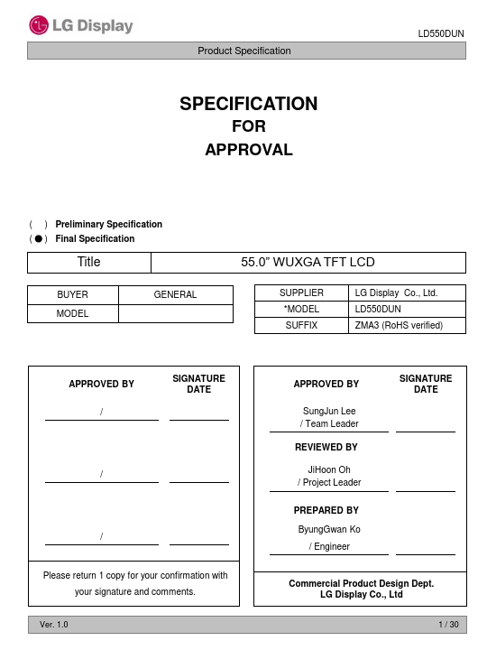 LD550DUN-ZMA3 Datasheet Preview