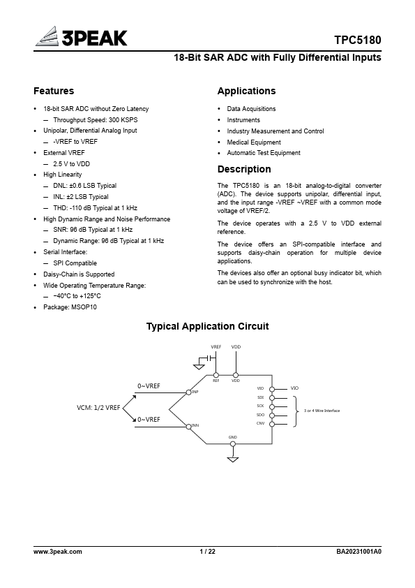 TPC5180 Datasheet Preview