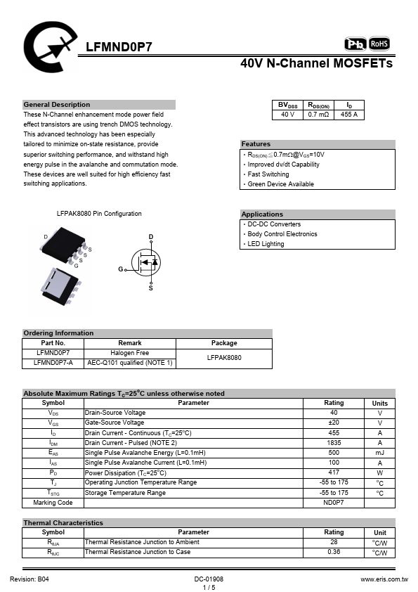 LFMND0P7 Datasheet Preview
