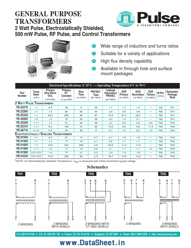 PE-2229X Datasheet Preview