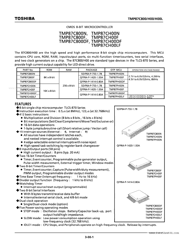 TMP87CH00LF