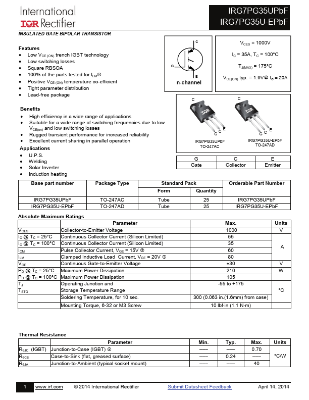 IRG7PG35UPBF