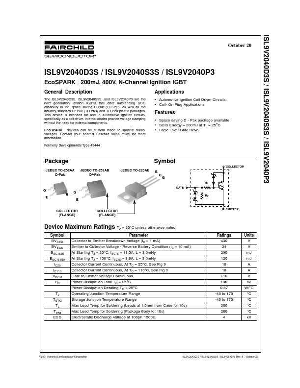 ISL9V2040P3