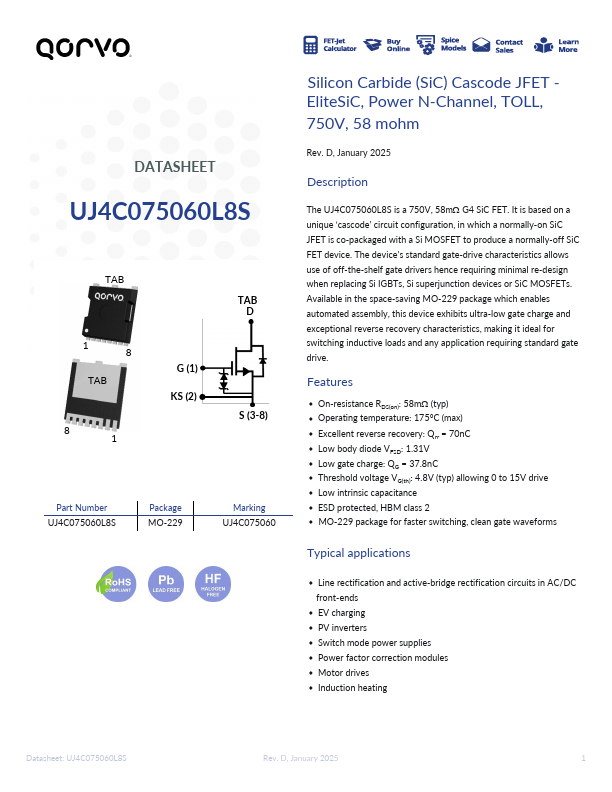 UJ4C075060L8S Datasheet Preview