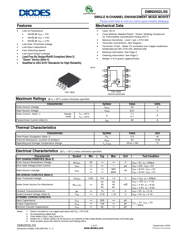 DMN3052LSS