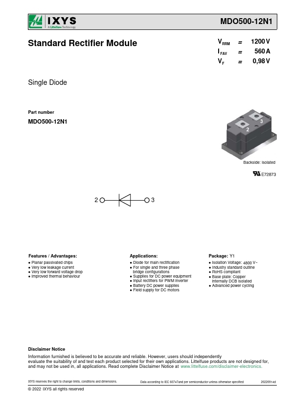 MDO500-12N1 Datasheet Preview