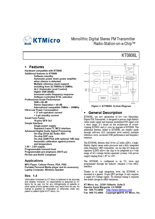 KT0806L