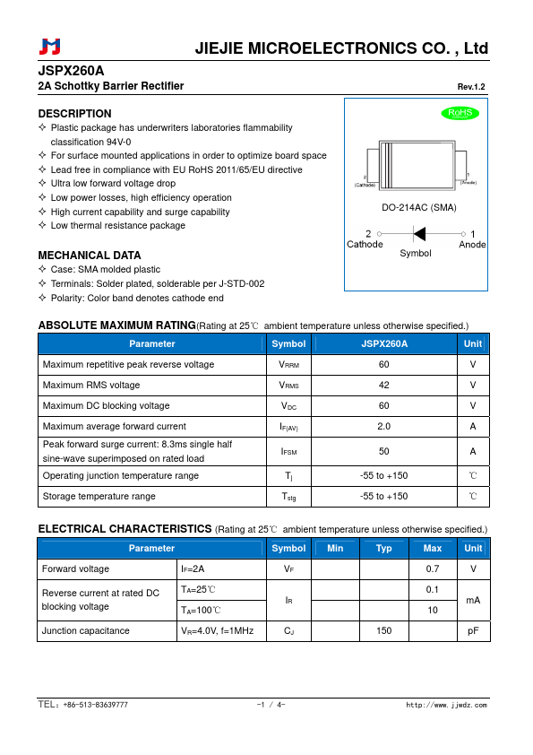 JSPX260A Datasheet Preview