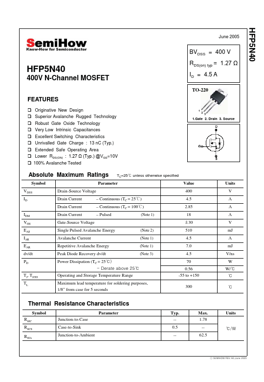 HFP5N40