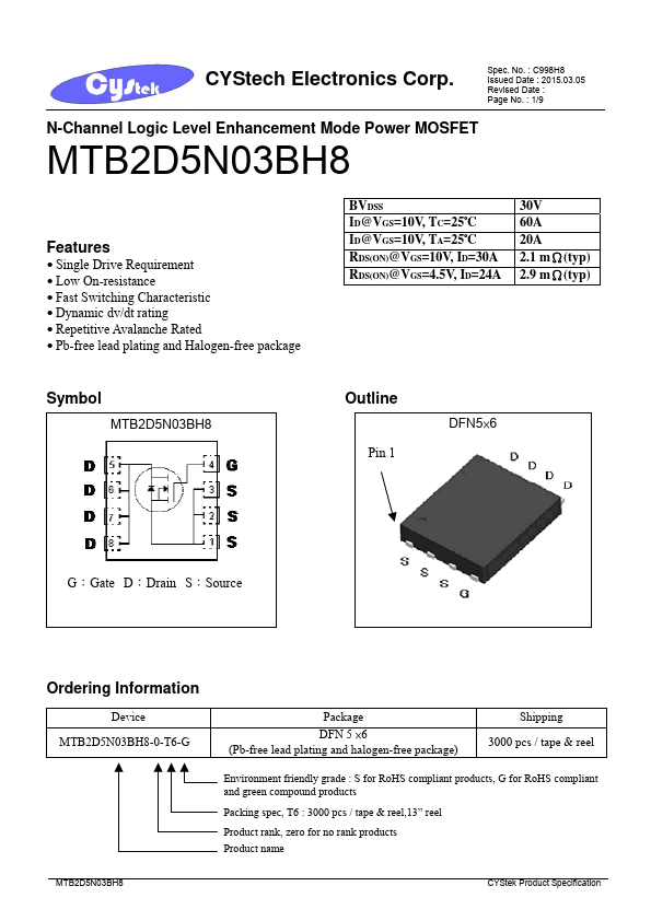 MTB2D5N03BH8