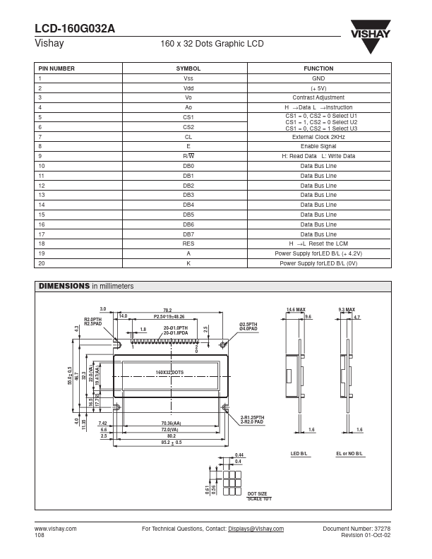 LCD-160G032A