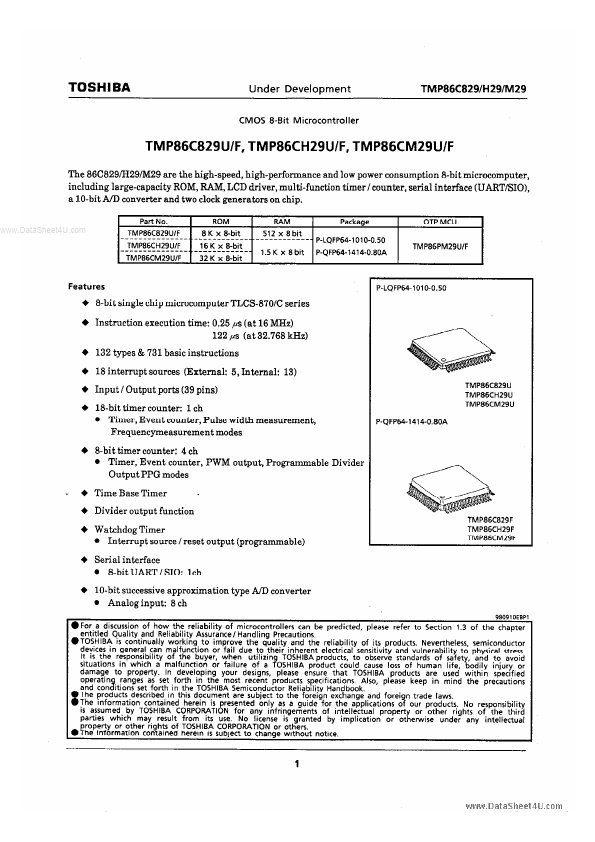 TMP86CH29U