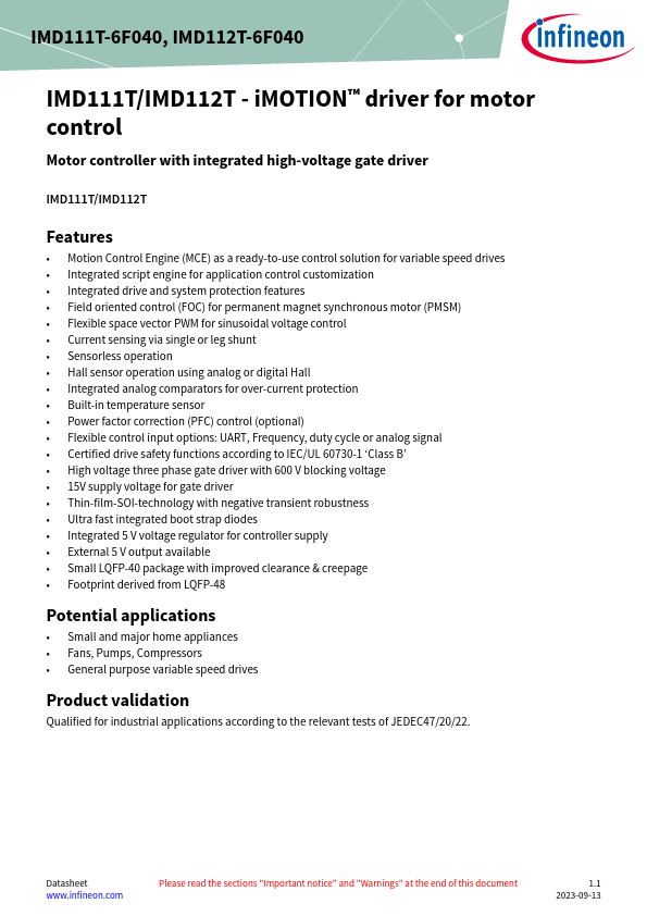 IMD112T-6F040 Datasheet Preview
