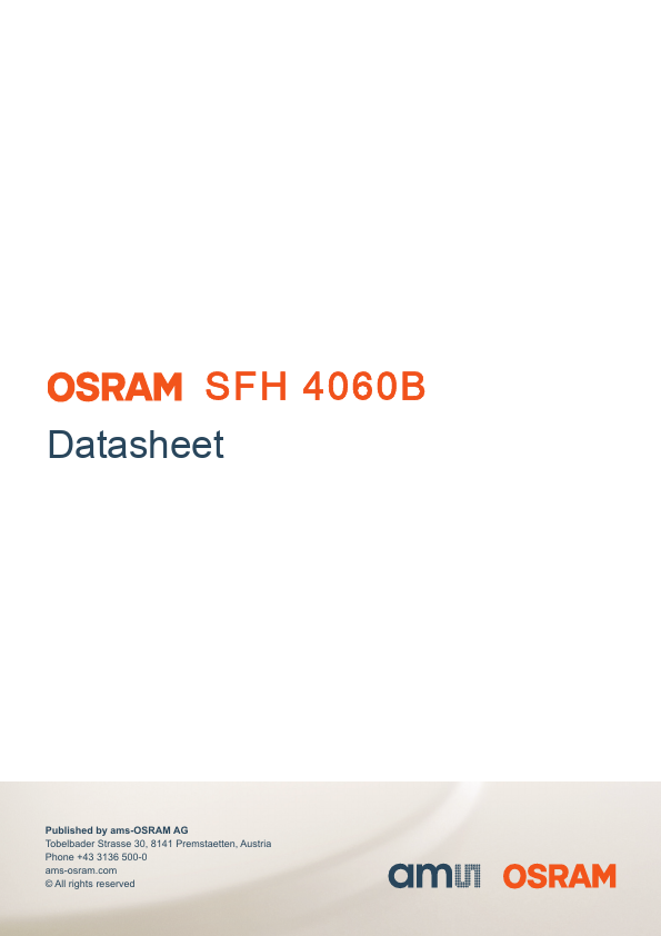 SFH4060B Infrared Emitter by OSRAM - Datasheet Preview